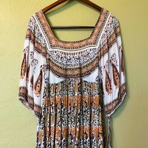 Free People Ivory Comb Dress
